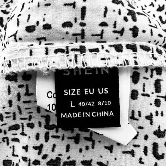 LOT of 4 Shein Polyester Top Blouses Assorted Styles Colors EUC Womens Sz Large - Picture 11 of 14